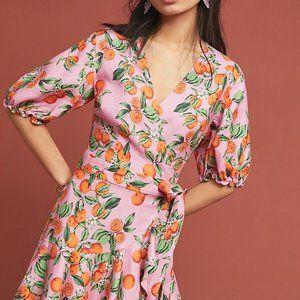 Anthropologie Aranciata Wrap Dress